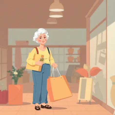 senior shopper png