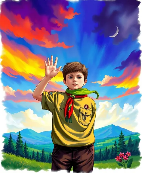 boy scout salute