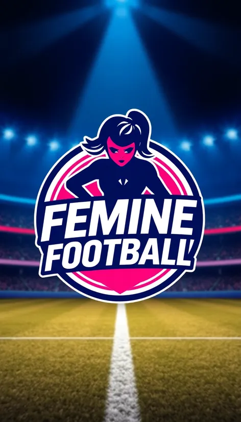 girly football logo