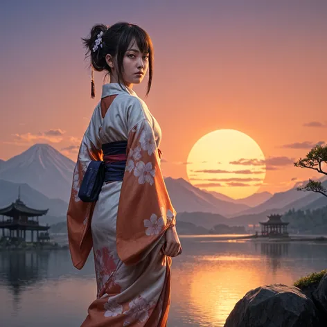 japanese sunset