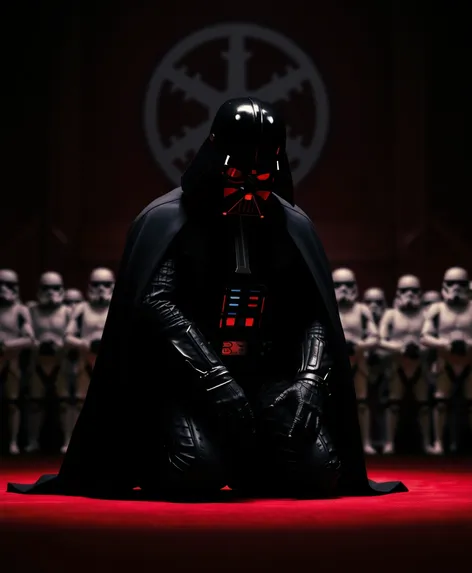 darth vader kneeling