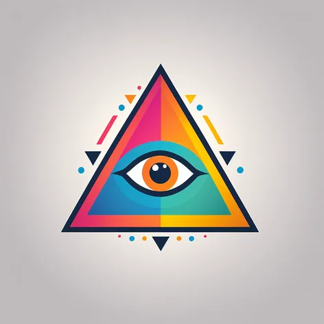 triangle colorful Third Eye