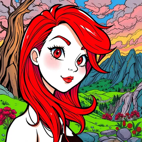 cartoon red hair