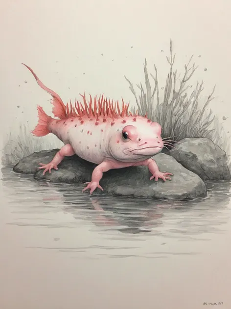 axolotl drawing