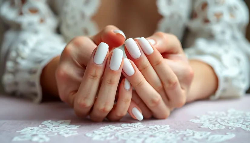 white french nails