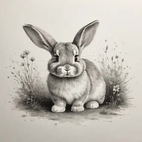 cute bunny drawing