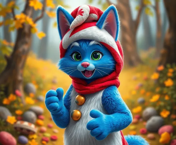 smurf cat costume