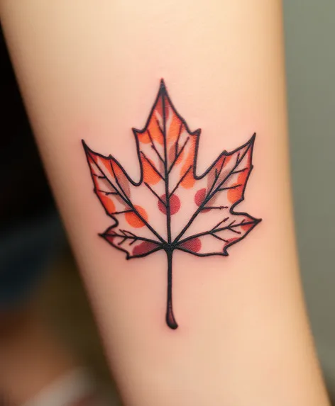 maple leaf tattoo