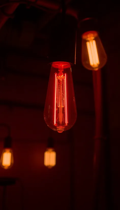 red light bulb