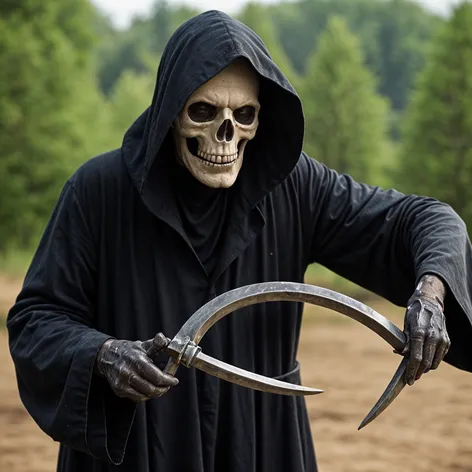 grim reaper with a