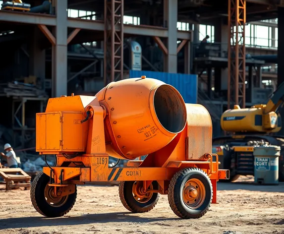 portable concrete mixer