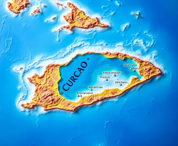 curacao on map