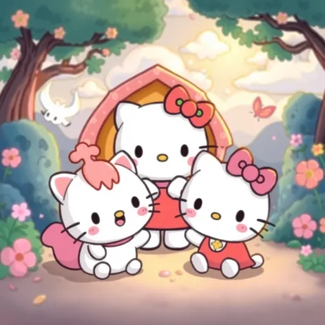 hello kitty and friends