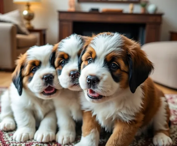 st bernard puppies