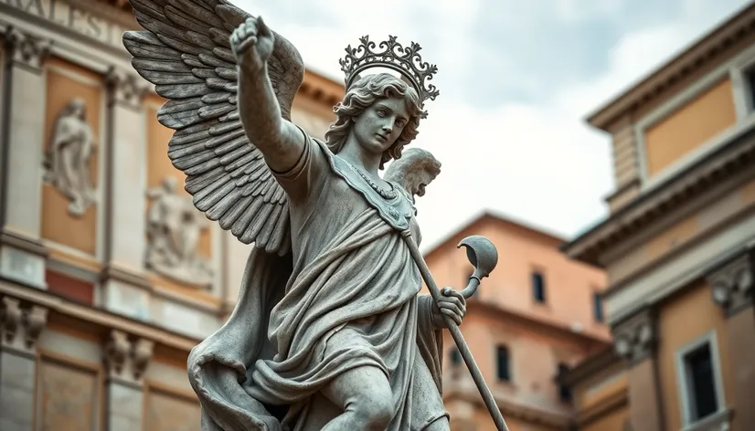 the archangel michael statue