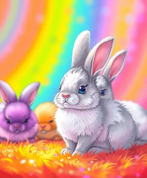 cute anime bunnies