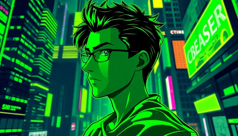 green pfp anime