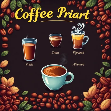 types of coffee drinks