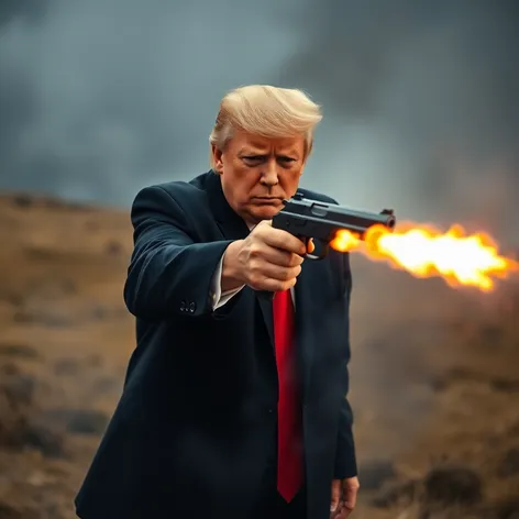 pictures of trump shooting