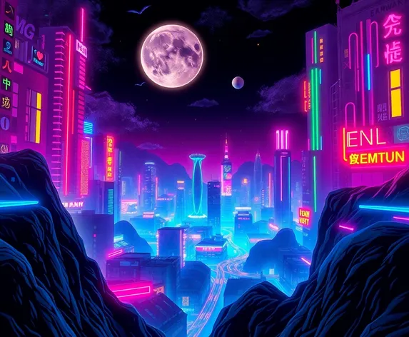 neon artstyle