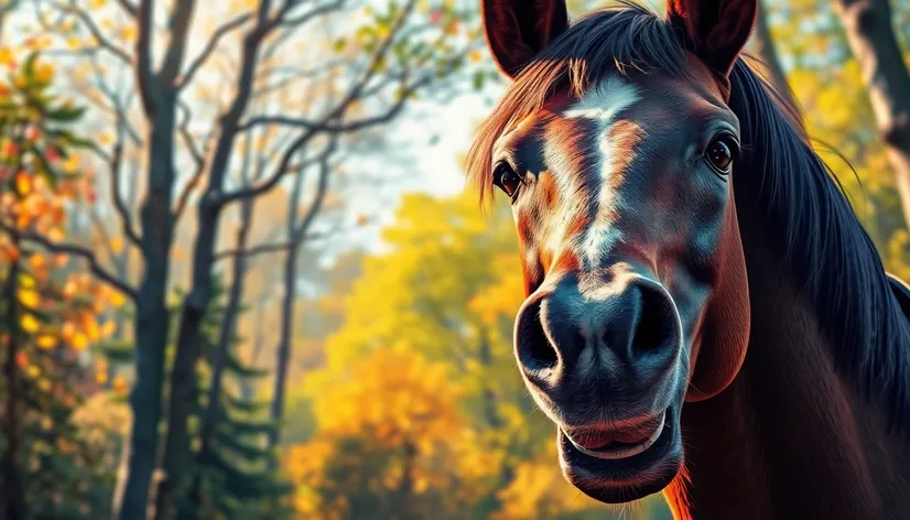 horse smiling