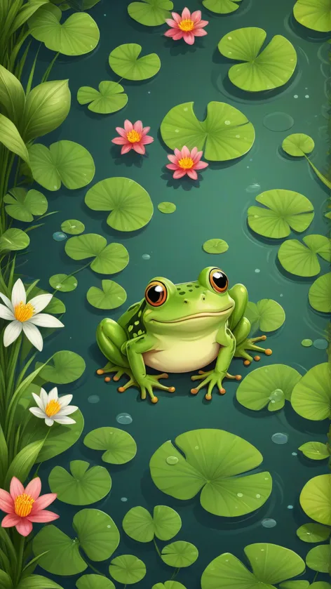 cute cartoon frog