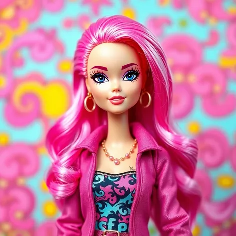 pink hair barbie