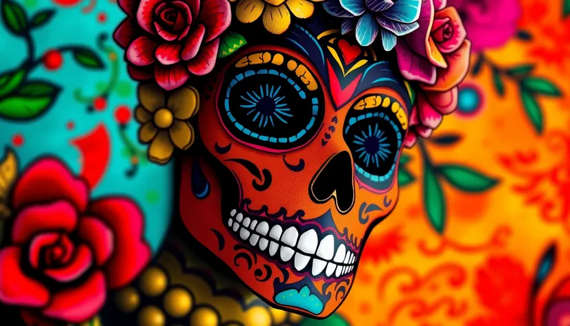 calavera coloring sheet