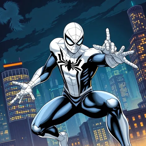 white spider-man