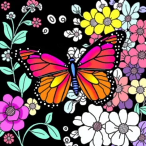 coloring page butterfly