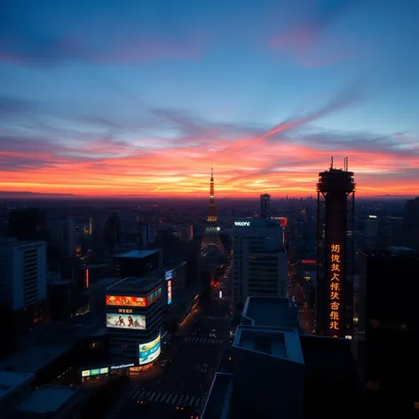 shibuya sky 5:30pm october