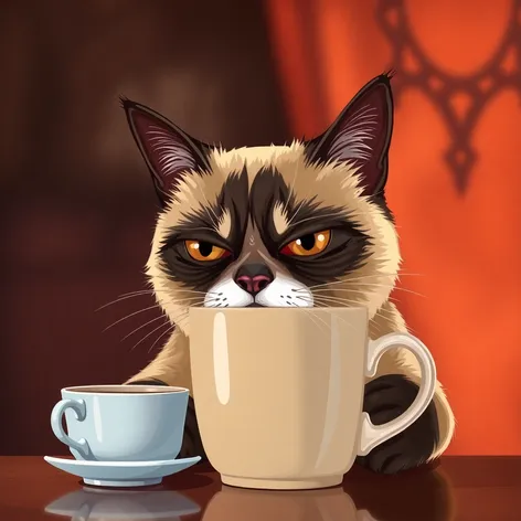 grumpy cat coffee clip