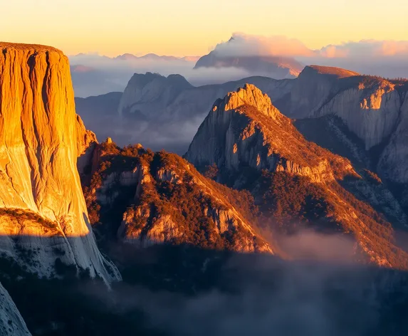 mountains in yosemite