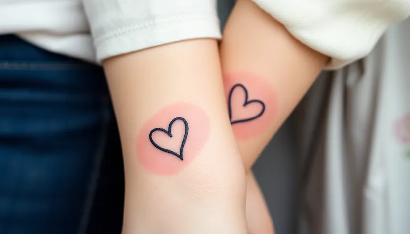 mother daughter tattoos small