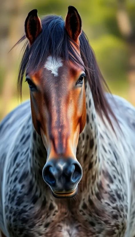 bay roan arabian horse