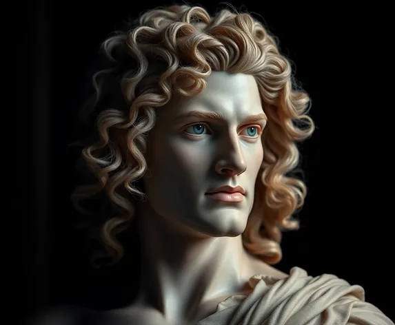 greek god curly hair