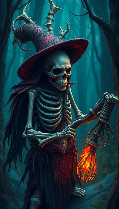 bone shaman witch costume