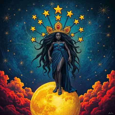 Black woman with crown