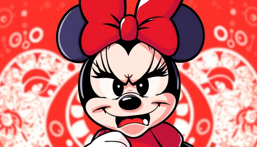 angry minnie mouse