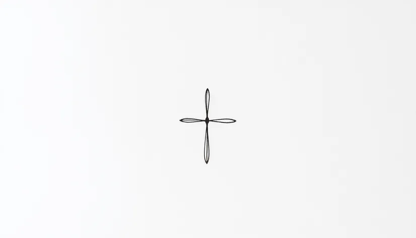 simple cross tattoo