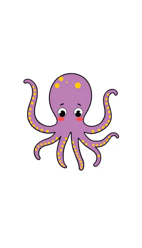 octopus drawing easy