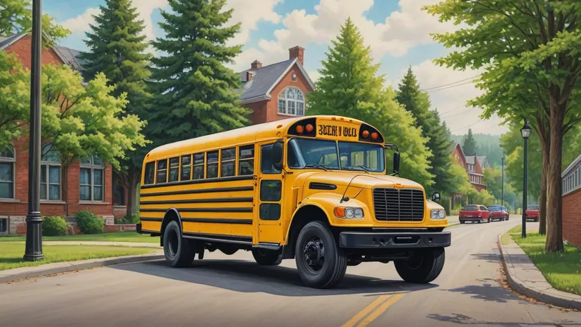 school bus drawing