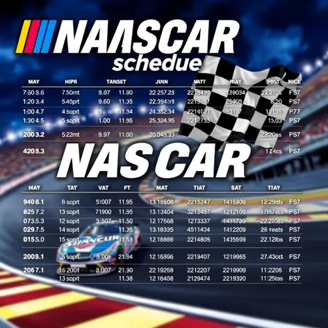 nascar schedule