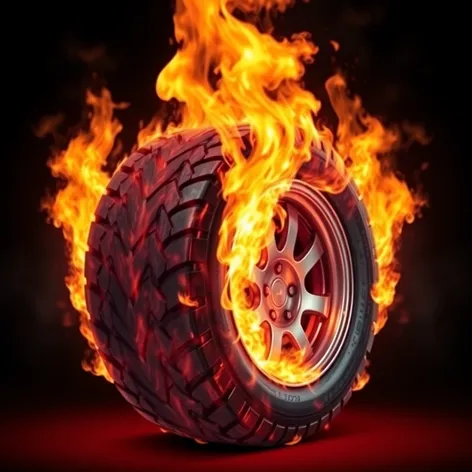 tire burning color