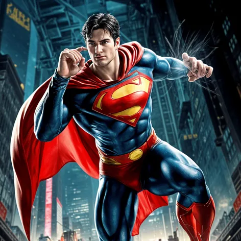 superman holding steel tube