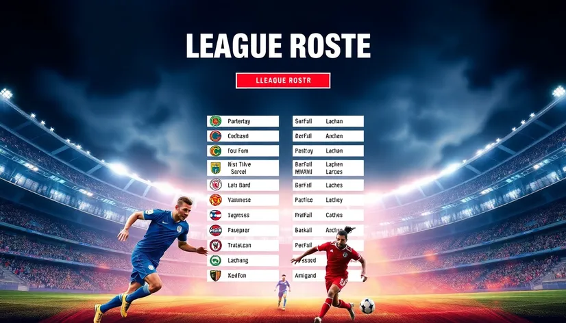 league roster poster