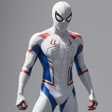 white spiderman