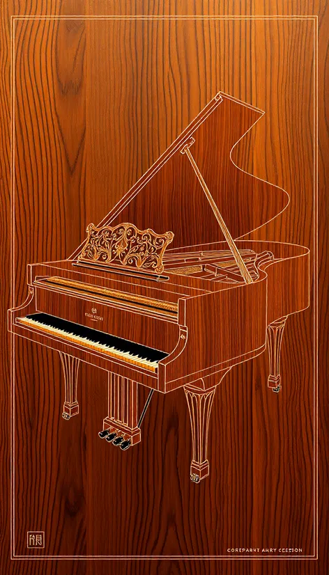 free grand piano blueprint