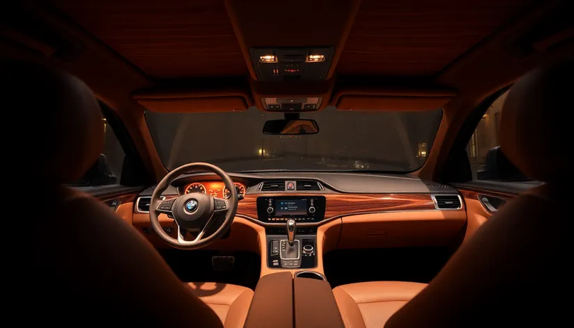 wood trimmed interior car