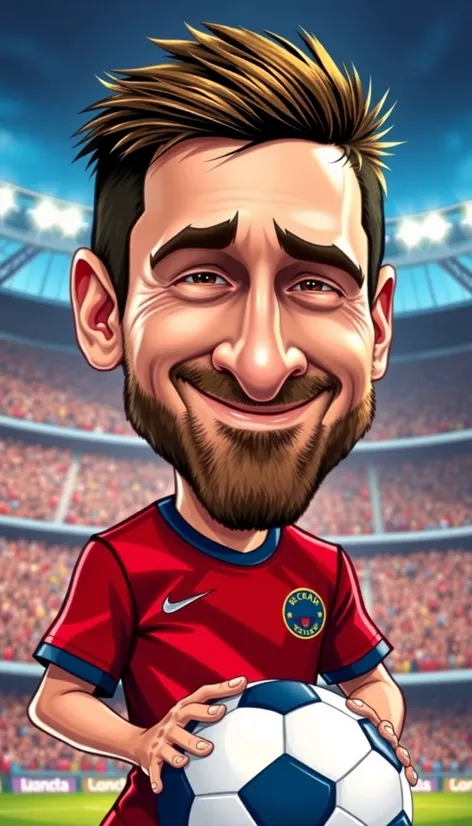 messi caricature